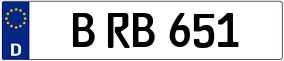 Truck License Plate
